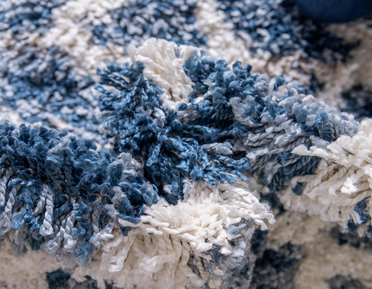Cozy Cove Shag Collection Area Rug -  Dunes Rectangle Blue  lifestyle 46