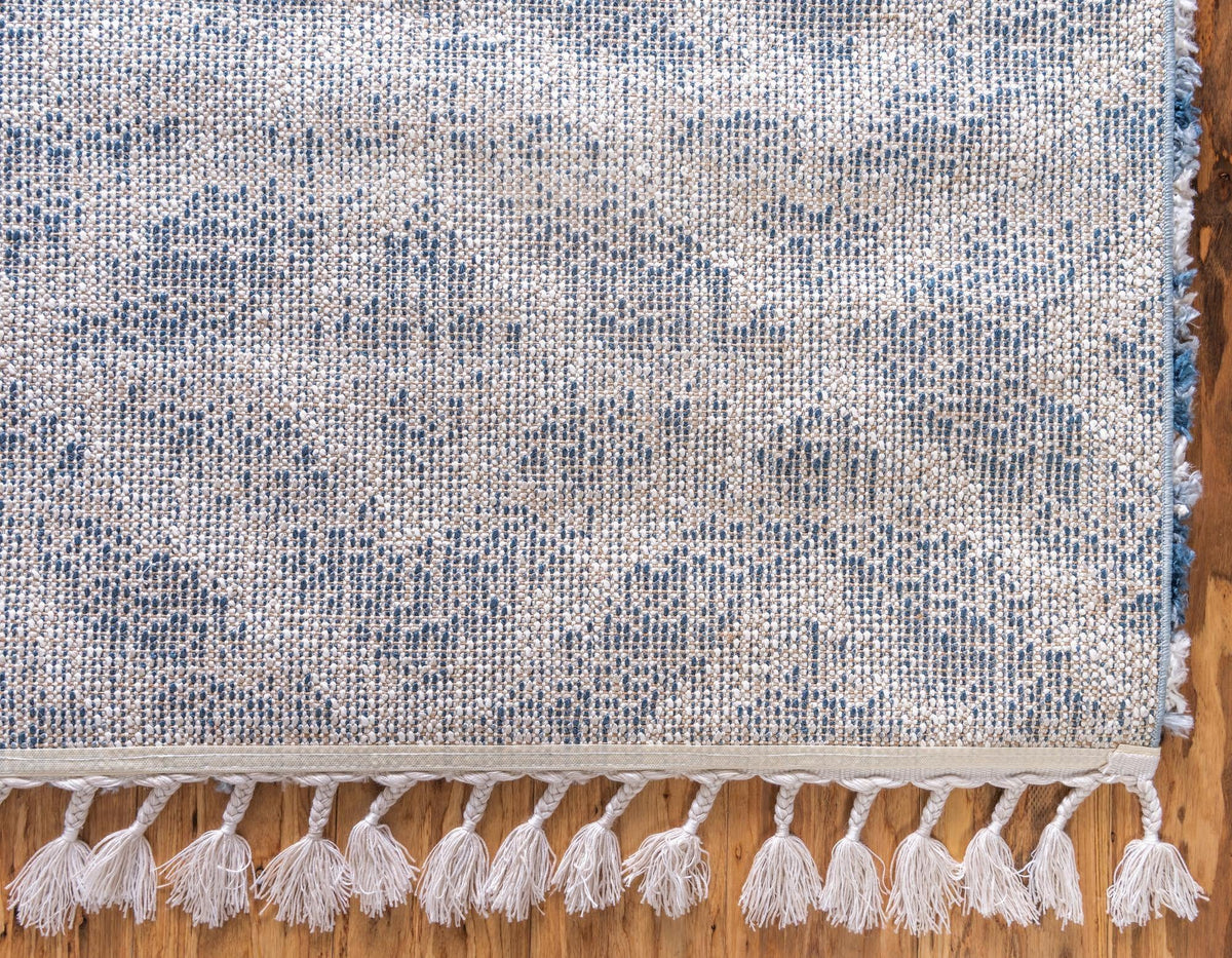 Cozy Cove Shag Collection Area Rug -  Dunes Rectangle Blue  lifestyle 52