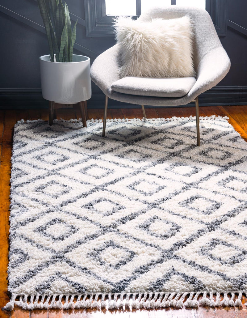 Cozy Cove Shag Collection Area Rug -  Dunes Rectangle Ivory  lifestyle 27