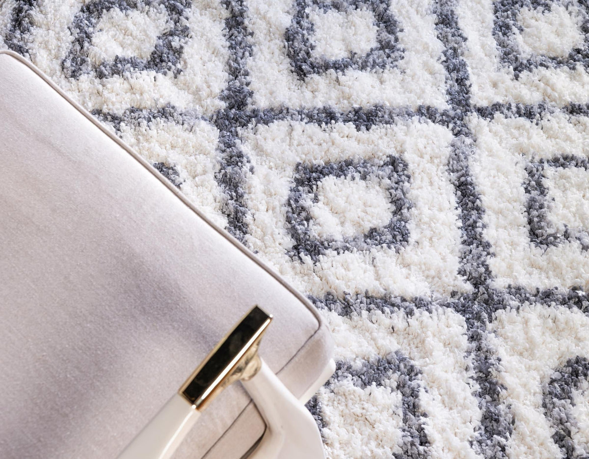 Cozy Cove Shag Collection Area Rug -  Dunes Rectangle Ivory  lifestyle 42