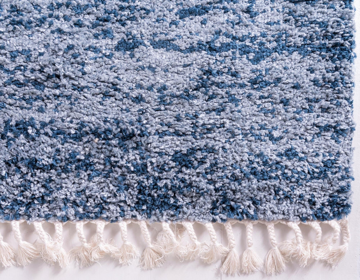 Cozy Cove Shag Collection Area Rug -  Harbor Rectangle Blue  lifestyle 20