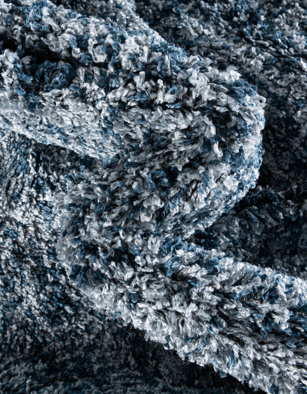 Cozy Cove Shag Collection Area Rug -  Harbor Rectangle Blue  lifestyle 35