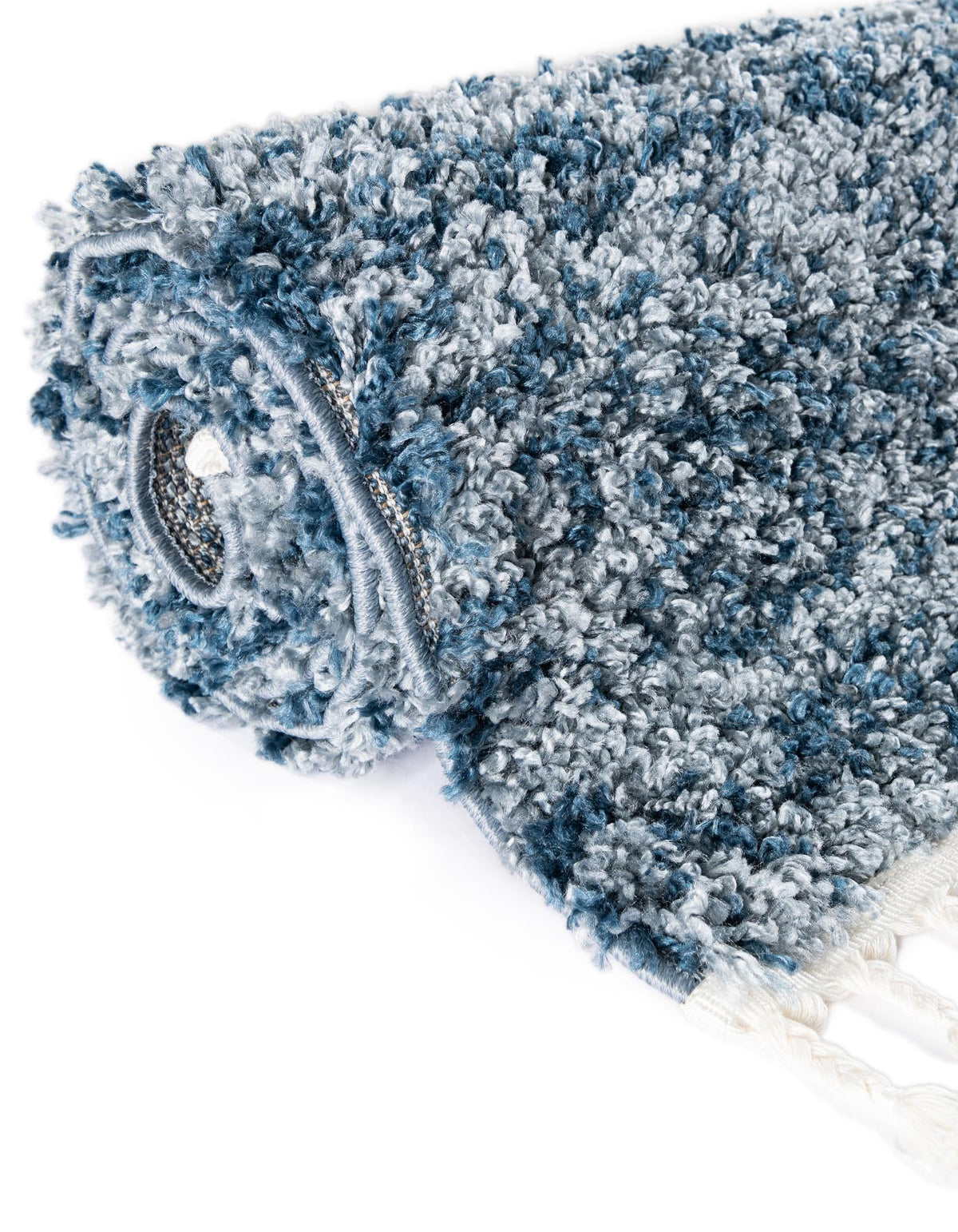 Cozy Cove Shag Collection Area Rug -  Harbor Rectangle Blue  lifestyle 43