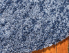 Cozy Cove Shag Collection Area Rug -  Harbor Round Blue  lifestyle 66