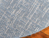Cozy Cove Shag Collection Area Rug -  Harbor Round Blue  lifestyle 69