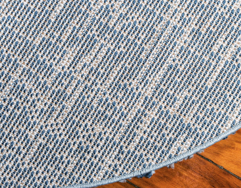 Cozy Cove Shag Collection Area Rug -  Harbor Round Blue  lifestyle 69
