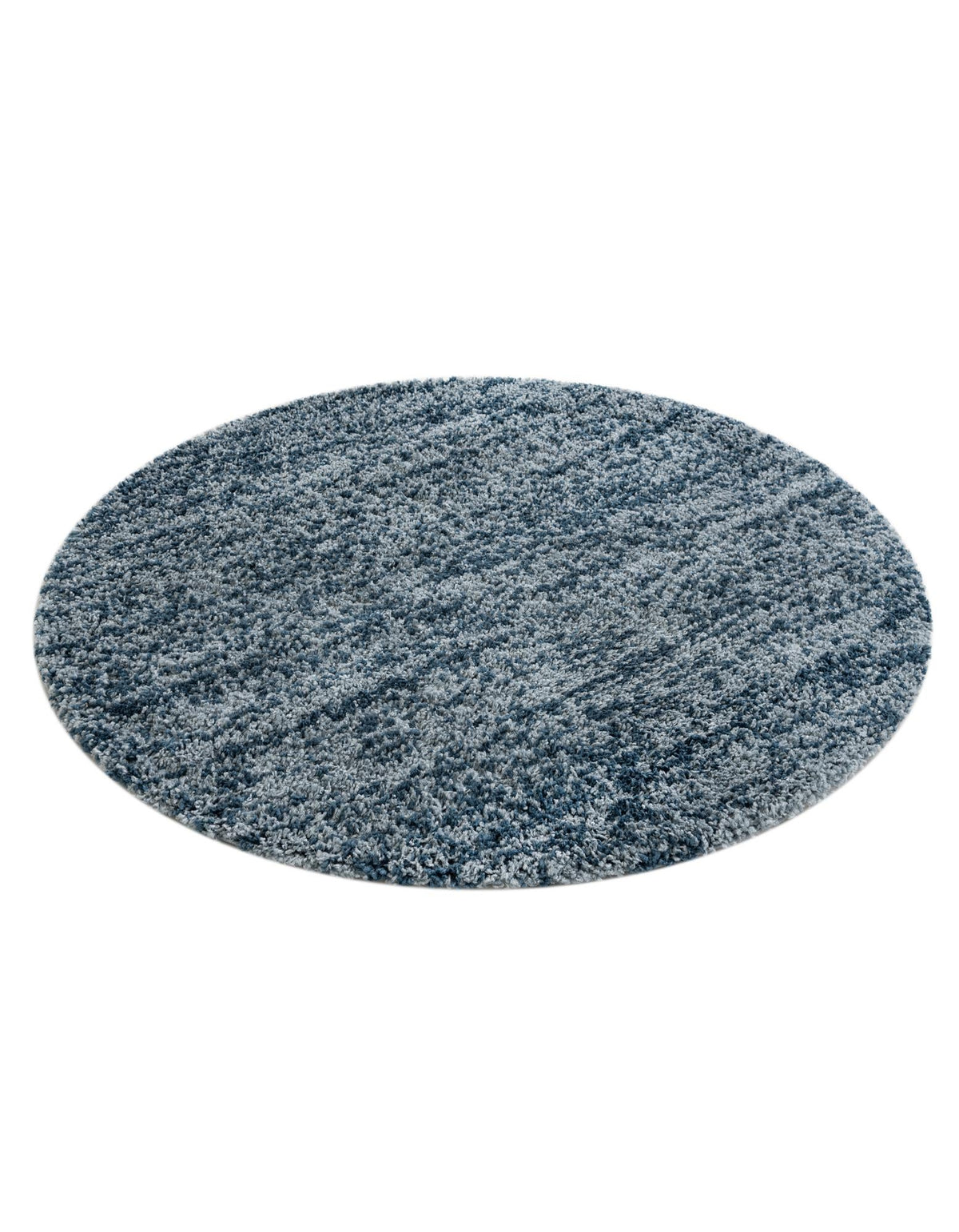 Cozy Cove Shag Collection Area Rug -  Harbor Round Blue  lifestyle 70
