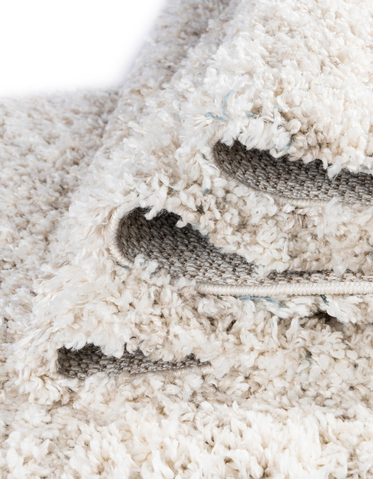 Cozy Cove Shag Collection Area Rug -  Harbor Rectangle Ivory  lifestyle 13