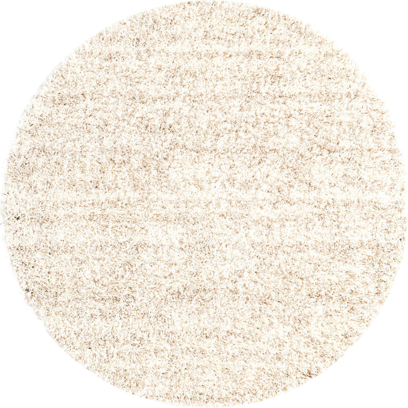 Cozy Cove Shag Collection Area Rug -  Harbor Round Ivory  lifestyle 17