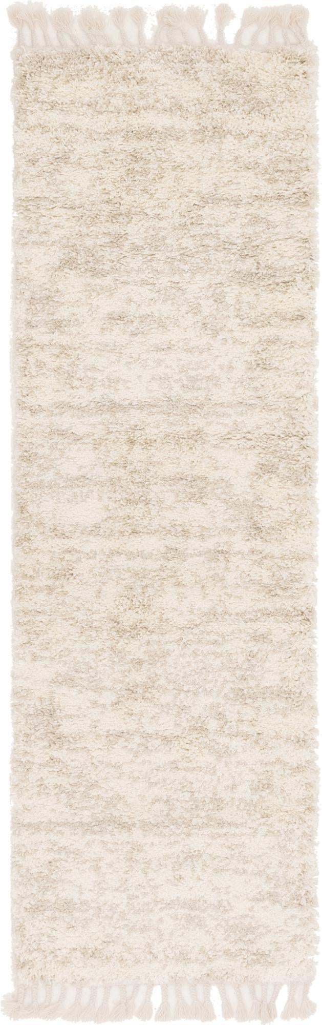 Cozy Cove Shag Collection Area Rug -  Harbor Runner Ivory  lifestyle 18