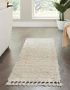 Cozy Cove Shag Collection Area Rug -  Harbor Runner Ivory  lifestyle 26
