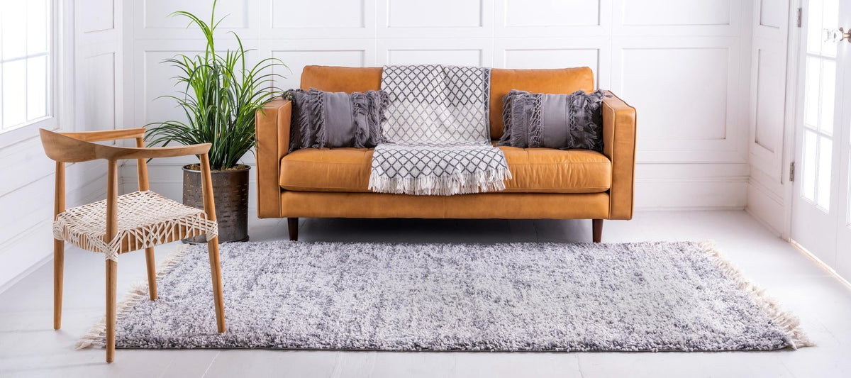 Cozy Cove Shag Collection Area Rug -  Harbor Rectangle Gray  lifestyle 11