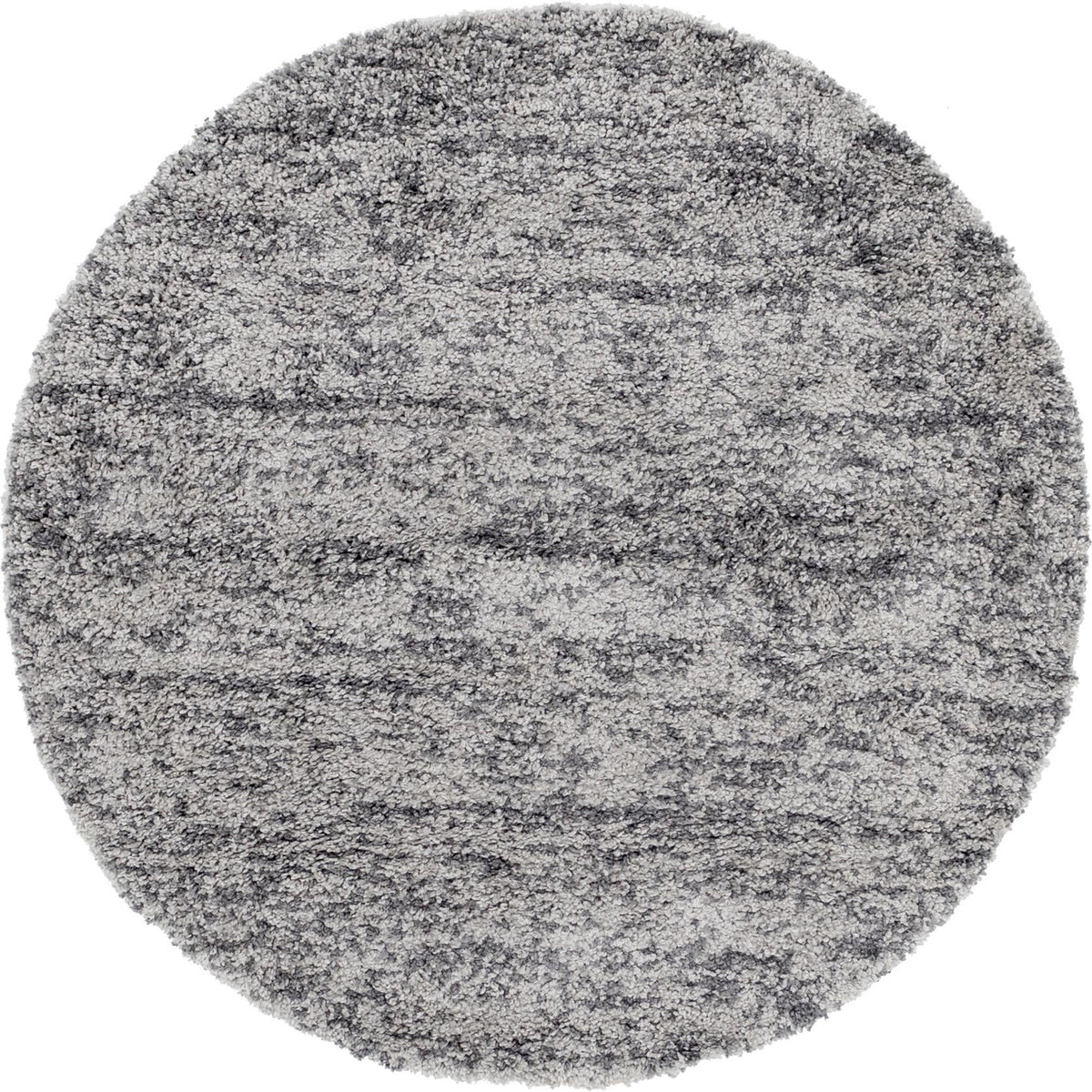 Cozy Cove Shag Collection Area Rug -  Harbor Round Gray  lifestyle 108