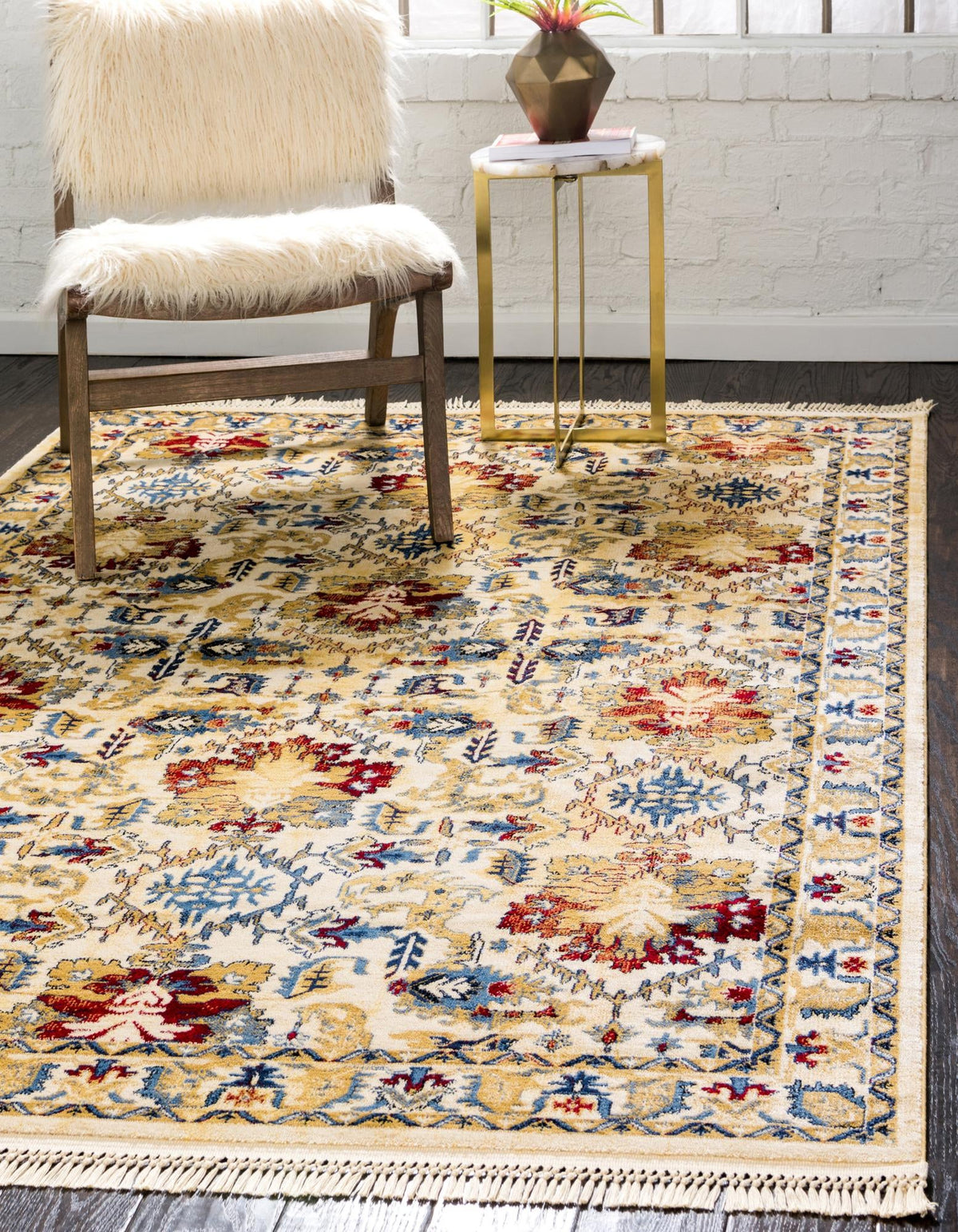 Savannah Elegance Collection Area Rug - Charleston Rectangle Ivory  lifestyle 4