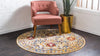 Savannah Elegance Collection Area Rug - Charleston Round Ivory  lifestyle 55