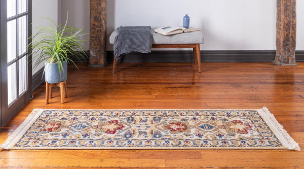 Savannah Elegance Collection Area Rug - Charleston Runner Ivory  lifestyle 56