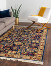 Savannah Elegance Collection Area Rug - Charleston Rectangle Blue  lifestyle 2