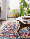 Savannah Elegance Collection Area Rug - Charleston Rectangle Blue  lifestyle 4