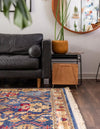 Savannah Elegance Collection Area Rug - Charleston Rectangle Blue  lifestyle 15