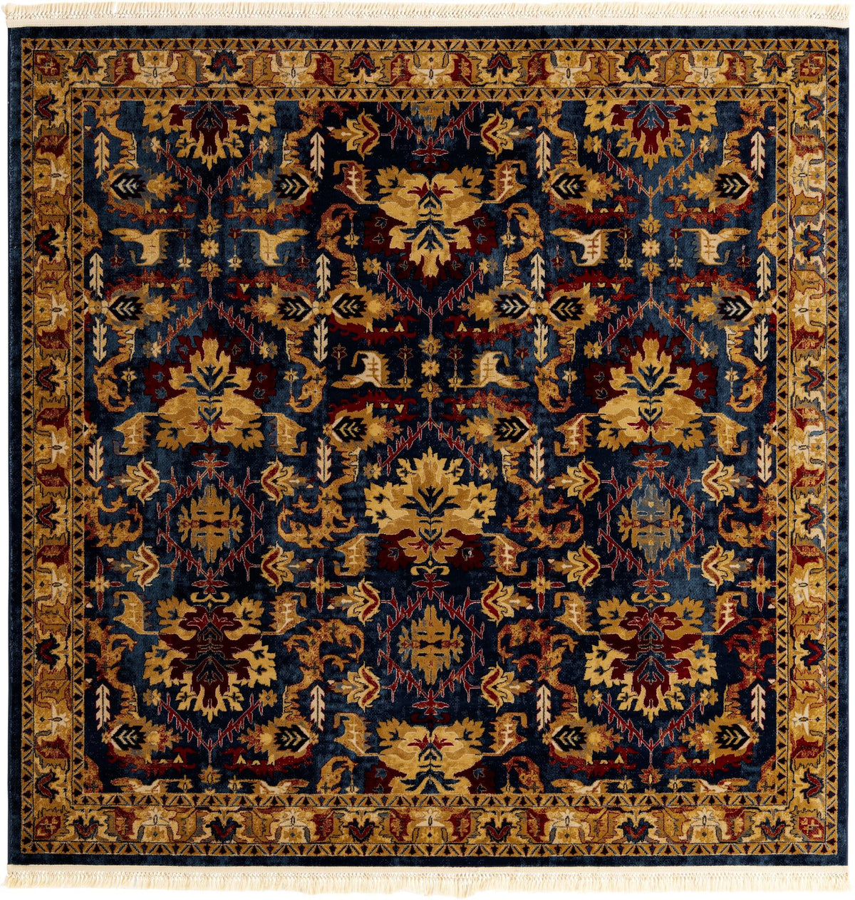 Savannah Elegance Collection Area Rug - Charleston Square Blue  lifestyle 39