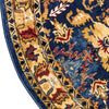 Savannah Elegance Collection Area Rug - Charleston Round Blue  lifestyle 36