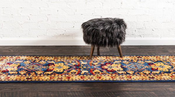 Savannah Elegance Collection Area Rug - Charleston Runner Blue  lifestyle 31