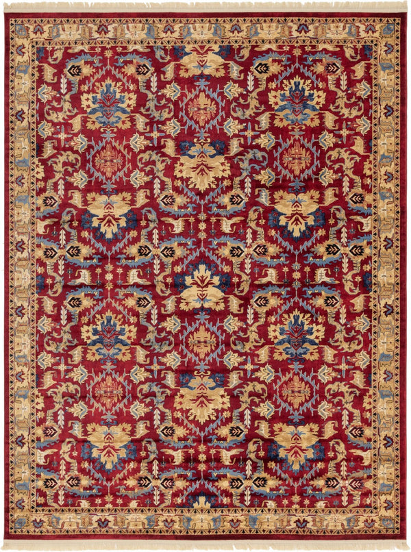 Savannah Elegance Collection Area Rug - Charleston Rectangle Red  lifestyle 3