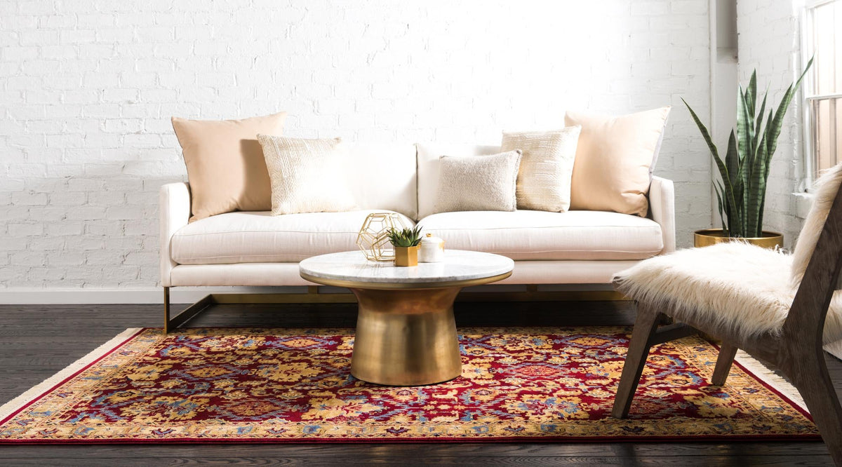 Savannah Elegance Collection Area Rug - Charleston Rectangle Red  lifestyle 11