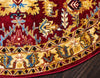 Savannah Elegance Collection Area Rug - Charleston Round Red  lifestyle 69