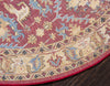 Savannah Elegance Collection Area Rug - Charleston Round Red  lifestyle 72