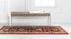 Savannah Elegance Collection Area Rug - Charleston Runner Red  lifestyle 58