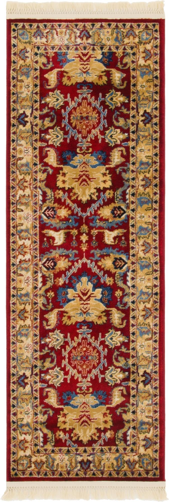 Savannah Elegance Collection Area Rug - Charleston Runner Red  lifestyle 38