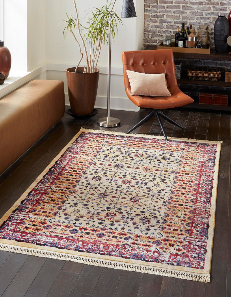 Savannah Elegance Collection Area Rug -  Beaufort Rectangle Beige  lifestyle 4