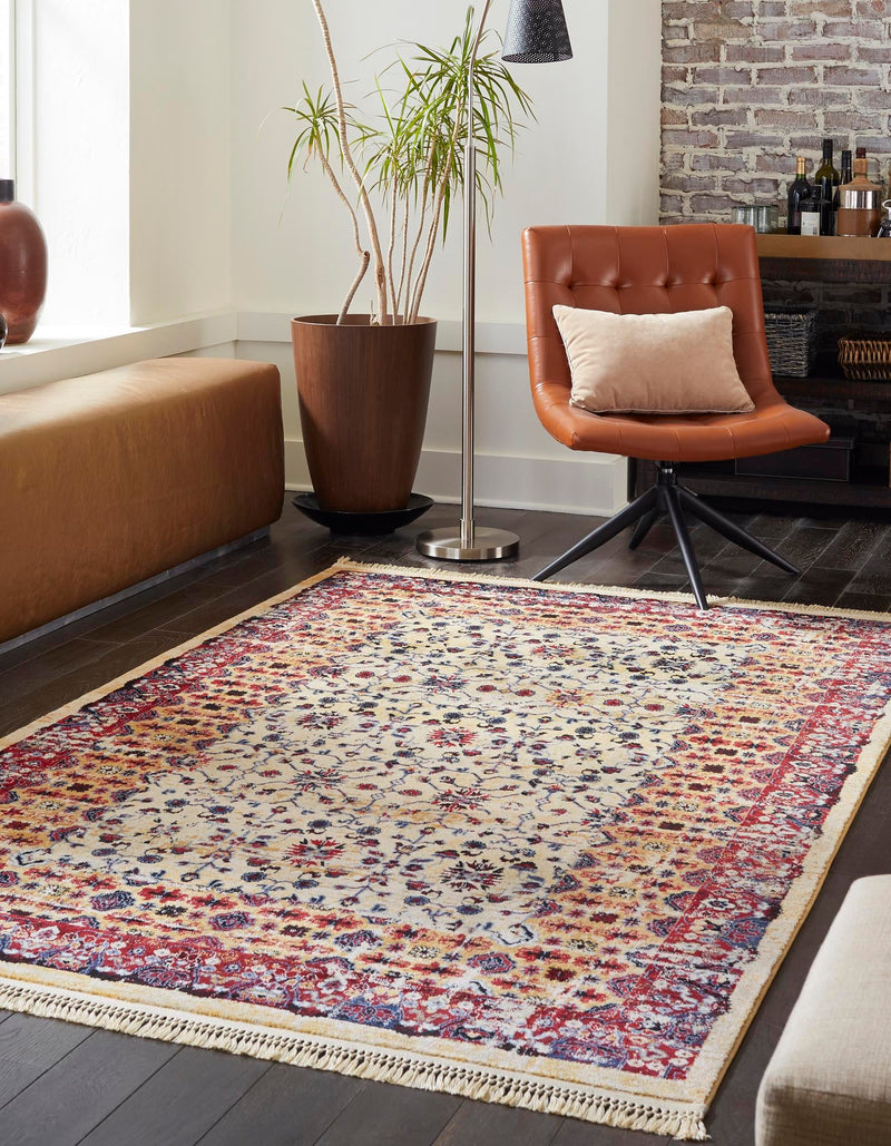 Savannah Elegance Collection Area Rug -  Beaufort Rectangle Beige  lifestyle 6