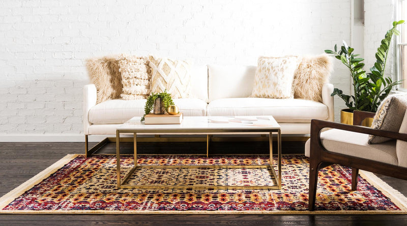 Savannah Elegance Collection Area Rug -  Beaufort Rectangle Beige  lifestyle 8