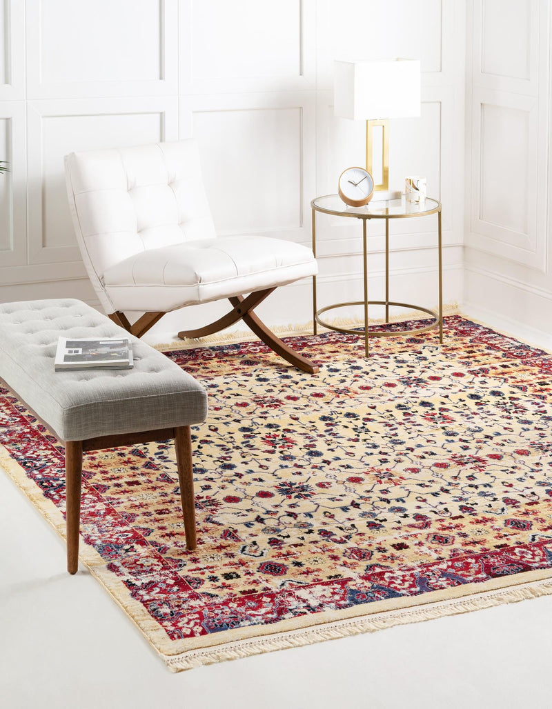 Savannah Elegance Collection Area Rug -  Beaufort Square Beige  lifestyle 38