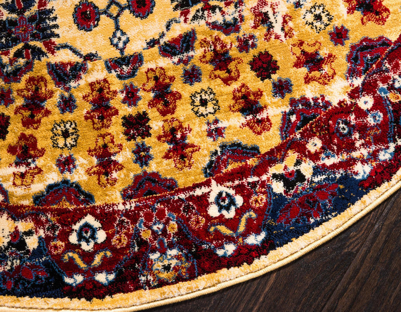 Savannah Elegance Collection Area Rug -  Beaufort Round Beige  lifestyle 52