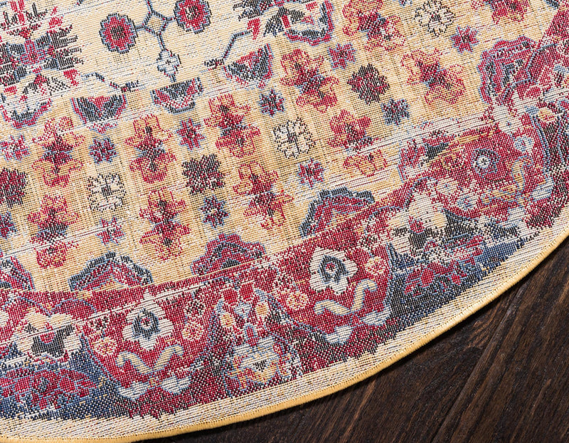Savannah Elegance Collection Area Rug -  Beaufort Round Beige  lifestyle 55
