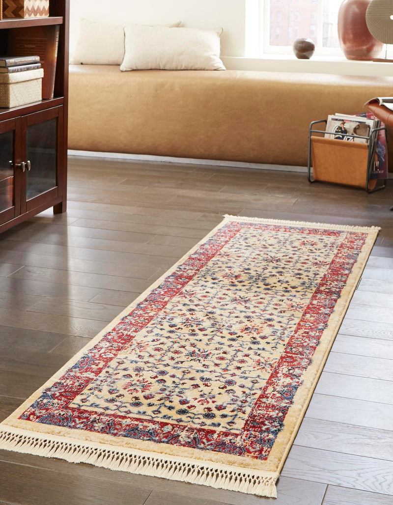 Savannah Elegance Collection Area Rug -  Beaufort Runner Beige  lifestyle 34