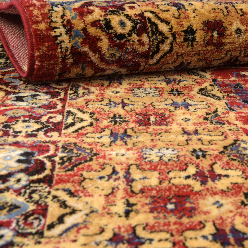Savannah Elegance Collection Area Rug -  Beaufort Rectangle Red  lifestyle 6