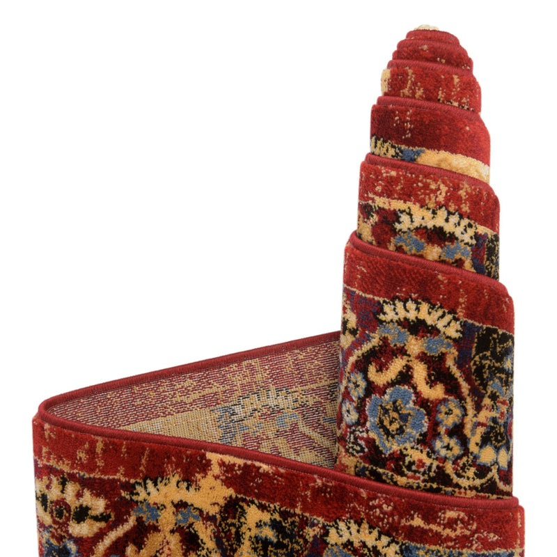 Savannah Elegance Collection Area Rug -  Beaufort Rectangle Red  lifestyle 11