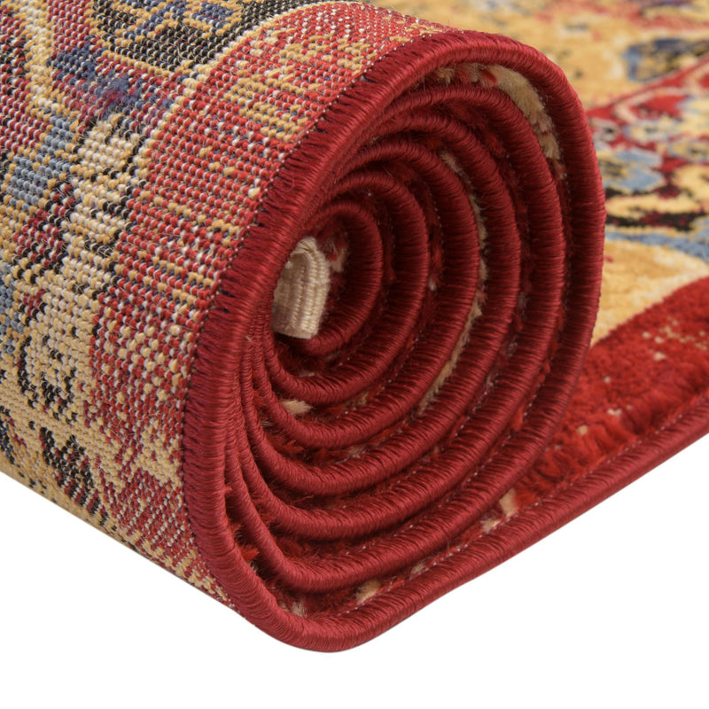 Savannah Elegance Collection Area Rug -  Beaufort Rectangle Red  lifestyle 12