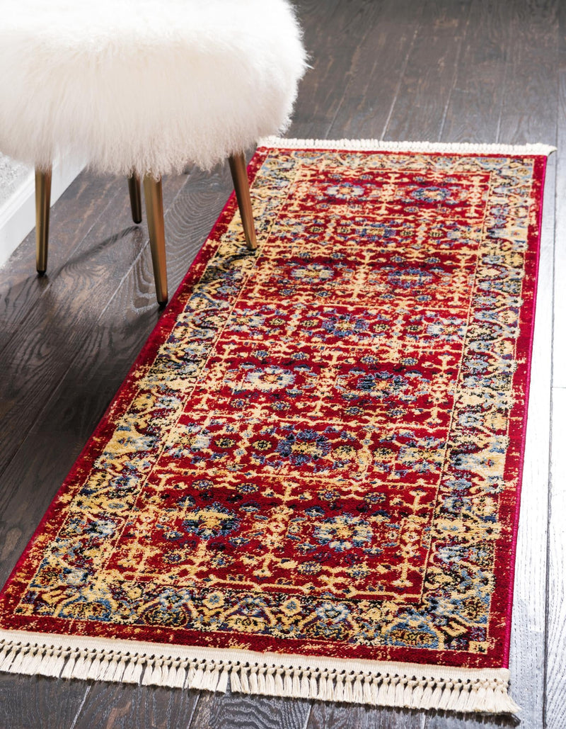 Savannah Elegance Collection Area Rug -  Beaufort Runner Red  lifestyle 22