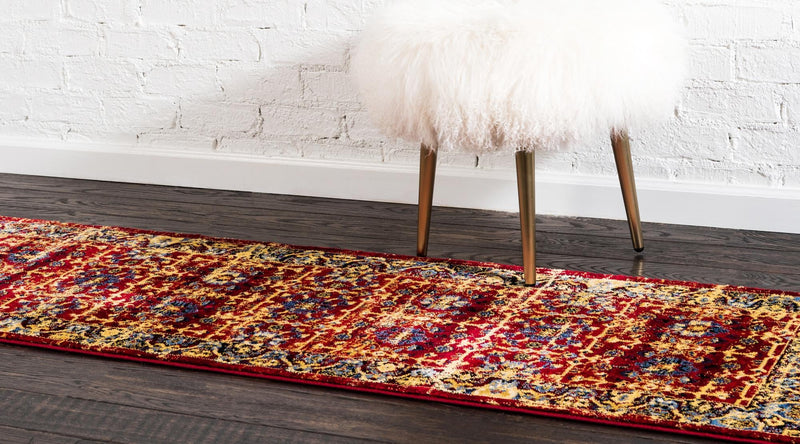 Savannah Elegance Collection Area Rug -  Beaufort Runner Red  lifestyle 25