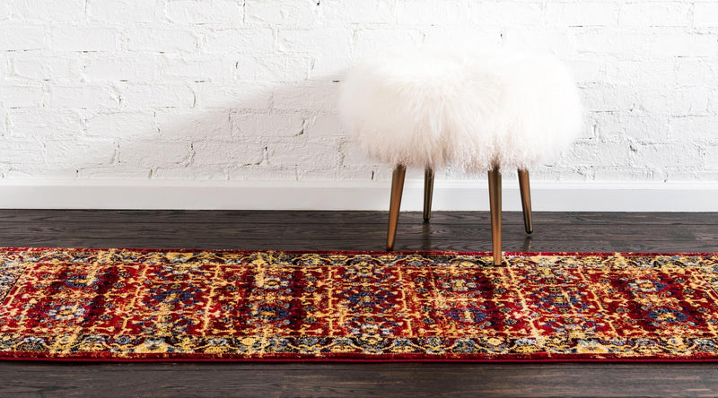 Savannah Elegance Collection Area Rug -  Beaufort Runner Red  lifestyle 27
