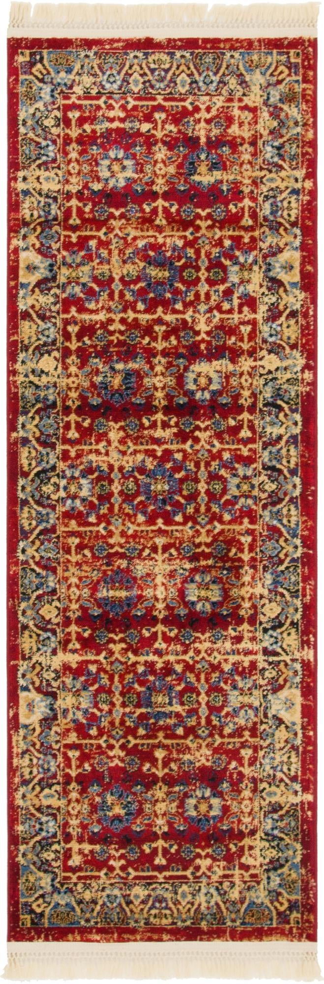 Savannah Elegance Collection Area Rug -  Beaufort Runner Red  lifestyle 19