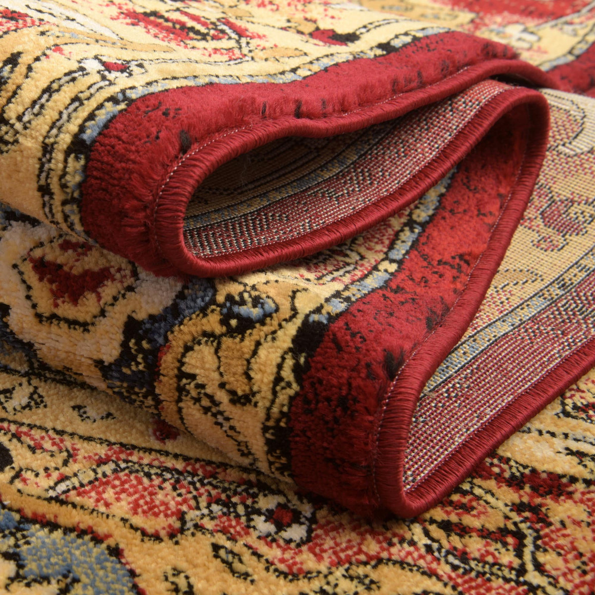 Savannah Elegance Collection Area Rug -  Augusta Rectangle Red  lifestyle 25