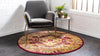 Savannah Elegance Collection Area Rug -  Augusta Round Red  lifestyle 46