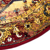 Savannah Elegance Collection Area Rug -  Augusta Round Red  lifestyle 60
