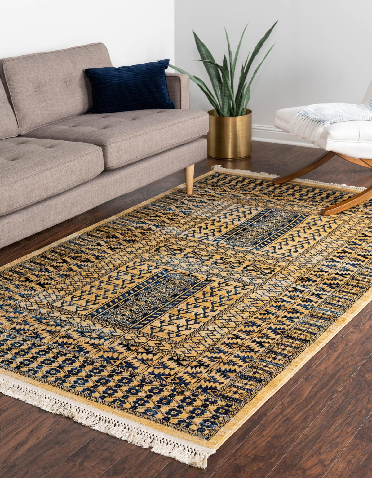 Savannah Elegance Collection Area Rug -  Tybee Rectangle Beige  lifestyle 6